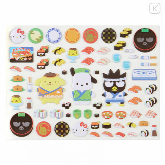 Japan Sanrio Playing Sticker Set - Sushi Restaurant - 3