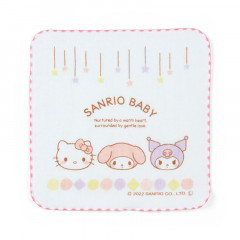Japan Sanrio Gauze Towel Handkerchief - Sanrio Baby Pink