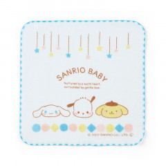 Japan Sanrio Gauze Towel Handkerchief - Sanrio Baby Blue