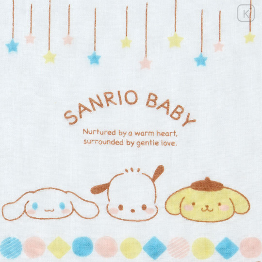 Japan Sanrio Gauze Towel Handkerchief - Sanrio Baby Blue - 2