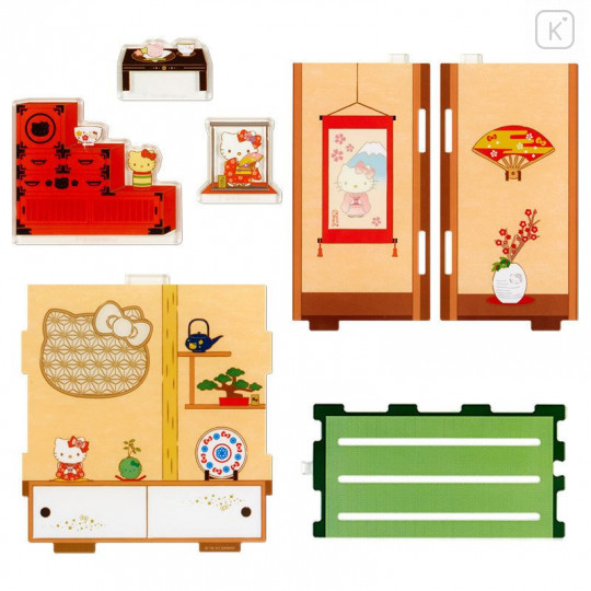 Japan Sanrio Acrylic Stand Room - Hello Kitty Japanese-style Room / Enjoy Idol - 4