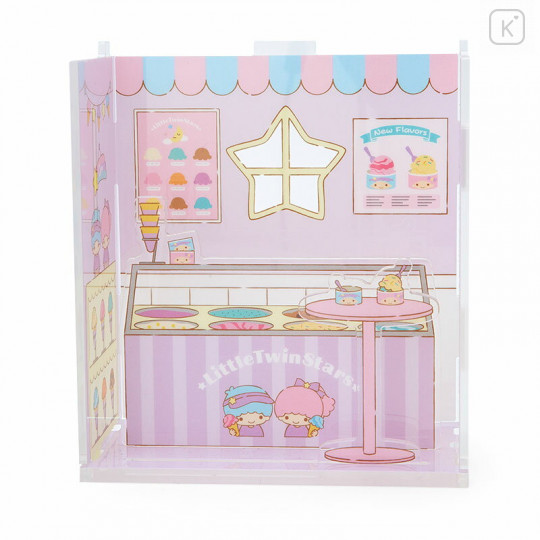 Japan Sanrio Acrylic Stand Room - Little Twin Stars Ice Cream Shop / Enjoy Idol - 1
