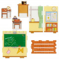 Japan Sanrio Acrylic Stand Room - Pompompurin Classroom / Enjoy Idol - 4
