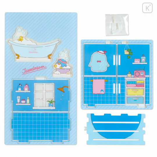 Japan Sanrio Acrylic Stand Room - Tuxedosam Bathroom / Enjoy Idol - 3