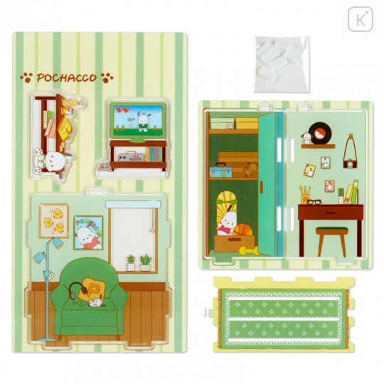 Japan Sanrio Acrylic Stand Room - Pochacco Home / Enjoy Idol - 3