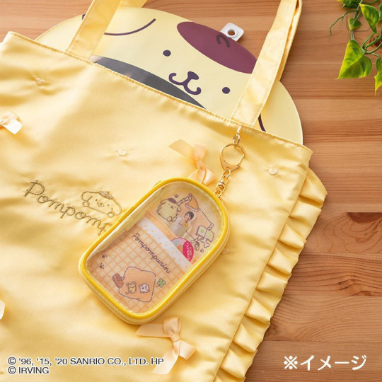 Japan Sanrio Acrylic Stand Holder - Pompompurin / Enjoy Idol - 4