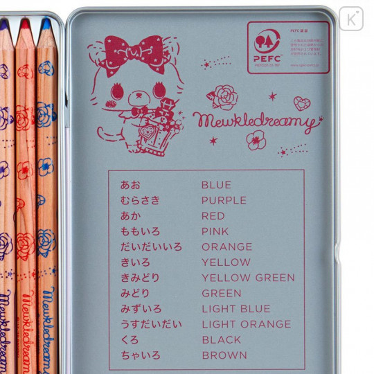 Japan Sanrio 12 Colored Pencil Set - Mewkledreamy - 5