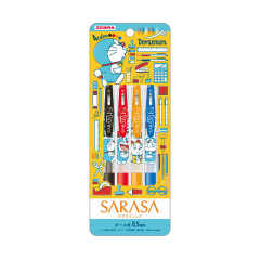Japan Doraemon Sarasa Clip Gel Pen - 4 Color Set 2020 A