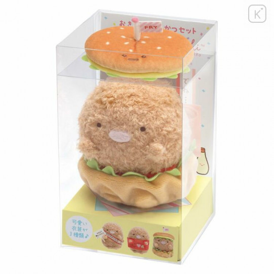 Japan San-X Sumikko Gurashi Plush (S) - Burger Tonkatsu / Agekko - 1