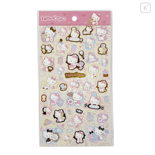 Japan Sanrio Gold Accent Sticker - Hello Kitty / 2022 Candy - 1