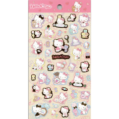 Japan Sanrio Gold Accent Sticker - Hello Kitty & Tiny Chum / Candy