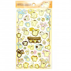 Japan Sanrio Gold Accent Sticker - Pompompurin / 2022 Parade