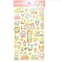 Japan Sanrio Gold Accent Sticker - Mix / 2022 Cafe