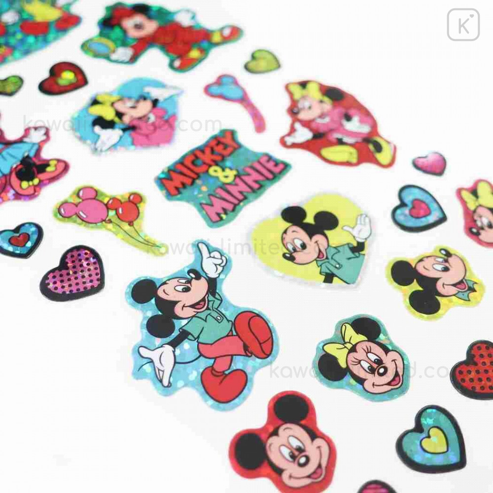 Japan Disney Sheet Sticker - Mickey & Minnie