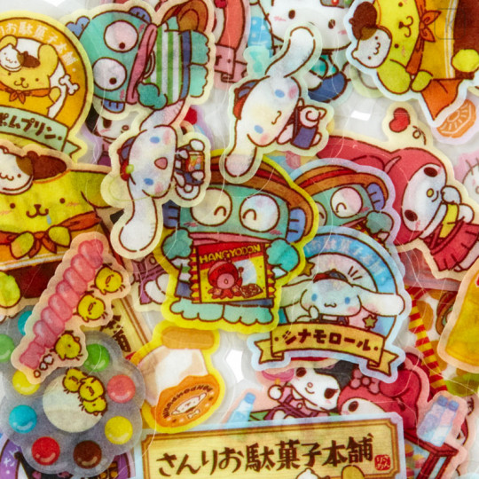 Japan Sanrio Washi Seal Set - Candy Shop - 3
