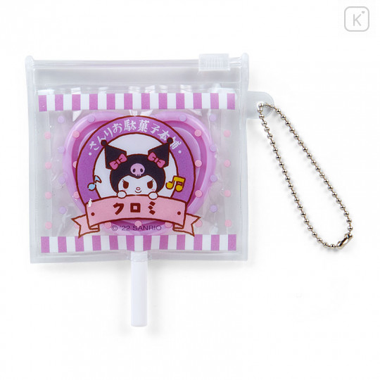 Japan Sanrio Keychain with Mirror - Kuromi / Candy Shop - 1