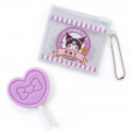 Japan Sanrio Keychain with Mirror - Kuromi / Candy Shop - 2