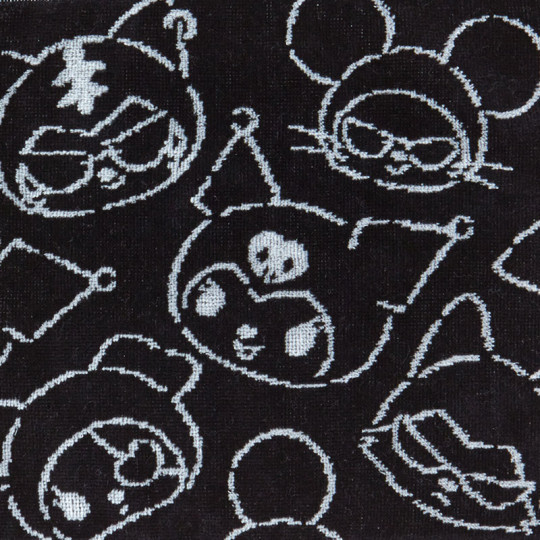 Japan Sanrio Petit Towel - Kuromi / We are Kuromies 5 - 2