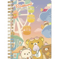 Japan San-X B6 Twin Ring Notebook - Rilakkuma / Funny Amusement Park / Ferris Wheel - 1