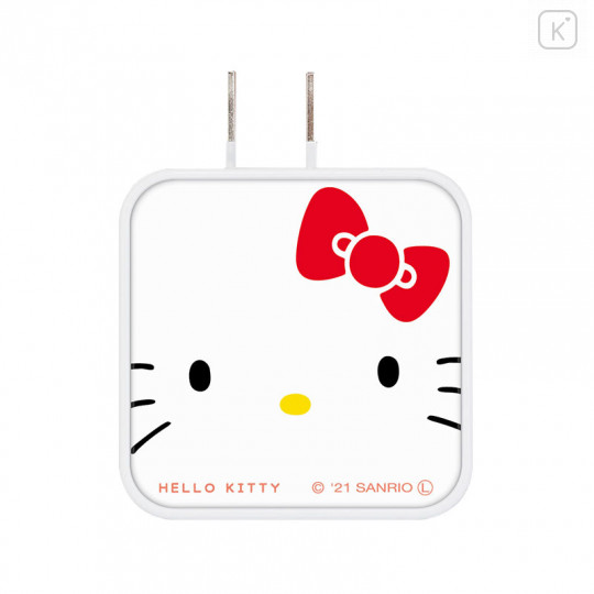 Japan Sanrio Usb & Usb-C Port Power Adapter - Hello Kitty - 1