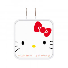 Japan Sanrio Usb & Usb-C Port Power Adapter - Hello Kitty