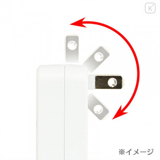 Japan Sanrio Usb & Usb-C Port Power Adapter - Hello Kitty - 6