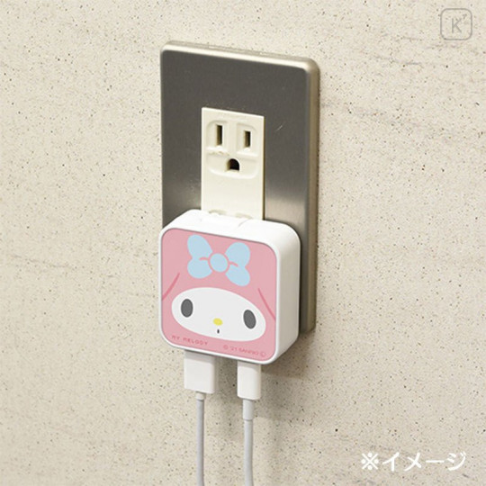 Japan Sanrio Usb & Usb-C Port Power Adapter - My Melody - 7