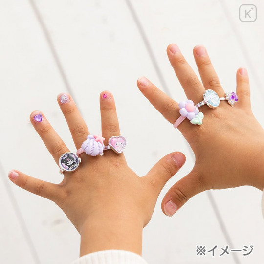 Japan Sanrio Kids Fashionable Ring Set - Hello Kitty - 7