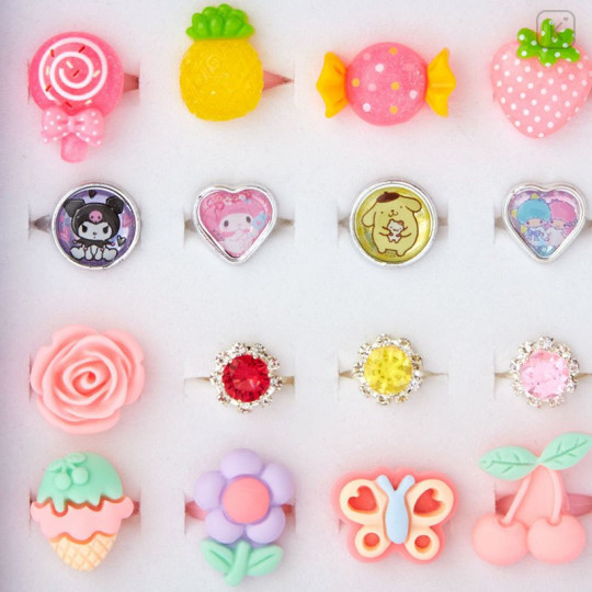 Japan Sanrio Kids Fashionable Ring Set - Sanrio Characters - 5