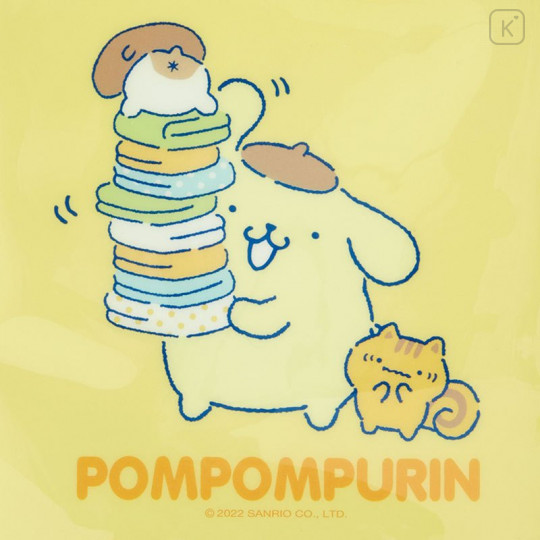 Japan Sanrio Vinyl Pouch - Pompompurin / Laundry Weather - 5