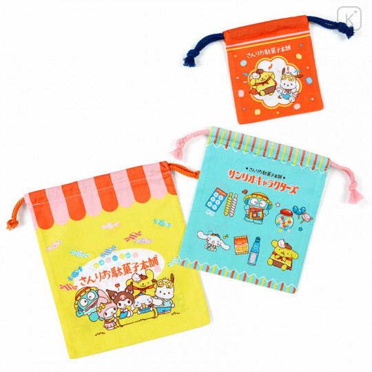 Japan Sanrio Drawstring Bag Set - Candy Shop - 2