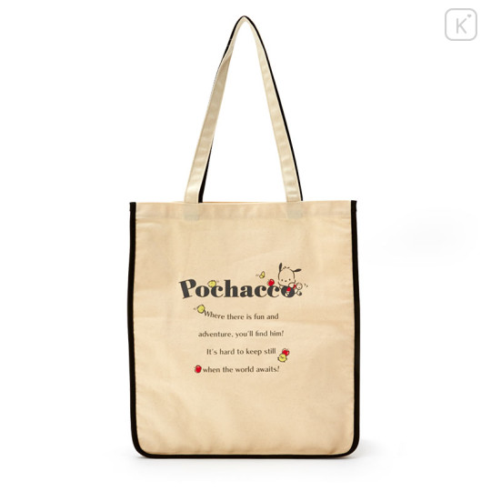 Japan Sanrio Piping Tote Bag - Pochacco - 1