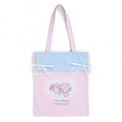 Japan Sanrio Tote Bag - My Melody & My Sweet Piano / Always Together