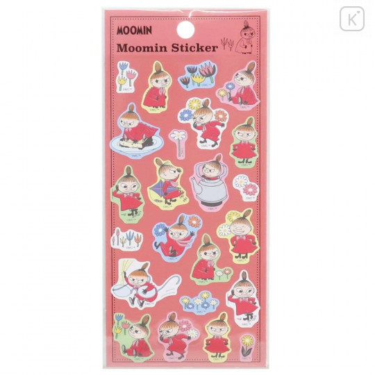 Japan Moomin Washi Sticker - Little My / Flower - 1