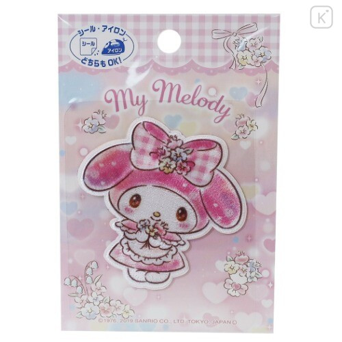 Japan Sanrio Iron-on Applique Patch - My Melody / Flower - 1