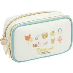 Japan San-X Multifunctional Cosmetic Gadget Pouch - Rilakkuma Funny Amusement Park
