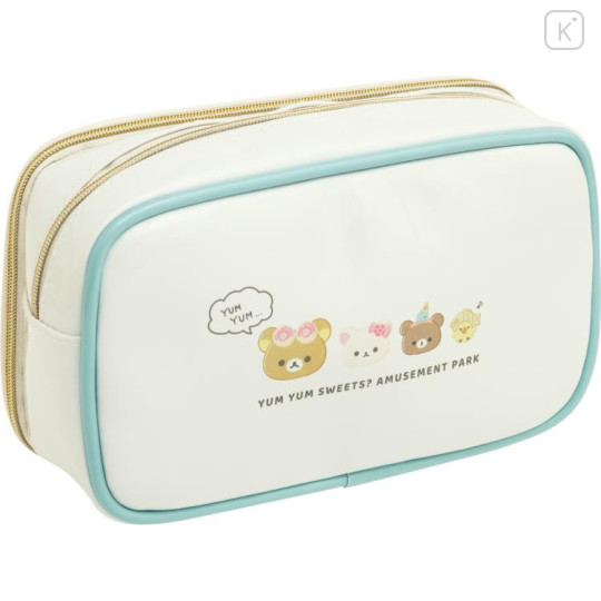 Japan San-X Multifunctional Cosmetic Gadget Pouch - Rilakkuma Funny Amusement Park - 2