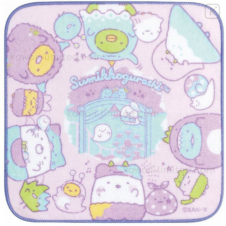 Japan San-X Petit Towel - Sumikko Gurashi / Ghost Night Park Pink ...