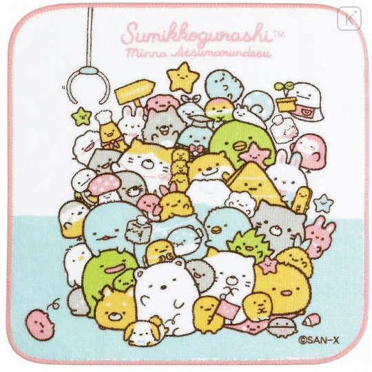 Japan San-X Petit Towel - Sumikko Gurashi / Everyone Gathers - 1