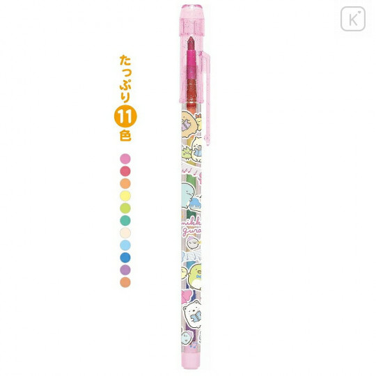 Japan San-X Rocket 11Color Pencil - Sumikko Gurashi / Melody Pink - 2