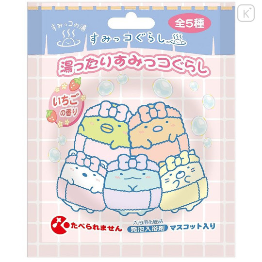 Japan San-X Secret Bath Salt Mascot - Sumikko Gurashi / Strawberry Blind Box - 1