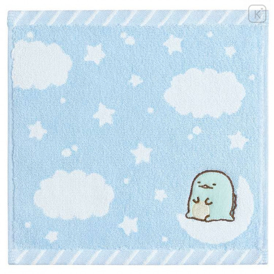 Japan San-X Mini Towel - Sumikko Gurashi / Tokage Blue - 1