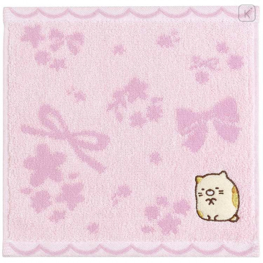 Japan San-X Mini Towel - Sumikko Gurashi / Neko Pink - 1