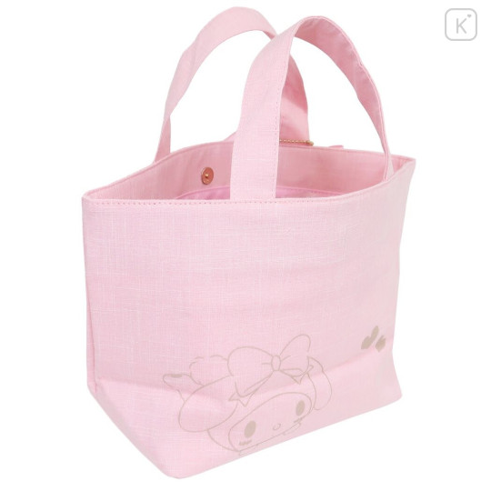 Japan Sanrio Embroidery Tote Bag - My Melody : Buttocks Art - 6