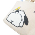 Japan Sanrio Embroidery Tote Bag - Pochacco / Buttocks Art - 5