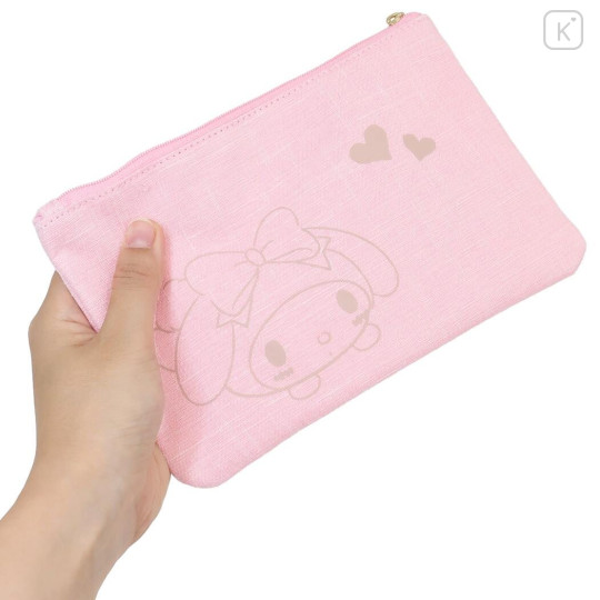 Japan Sanrio Embroidery Flat Pouch - My Melody : Buttocks Art - 4