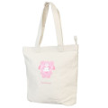 Japan Sanrio Zipper Tote Bag - My Melody / Latte Bear Art - 1