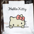 Japan Sanrio Clear Pouch with Drawstring Bag Set - Hello Kitty / Simple Design - 6