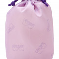 Japan Sanrio Clear Pouch with Drawstring Bag Set - Little Twin Stars / Simple Design - 7