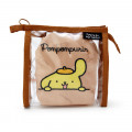 Japan Sanrio Clear Pouch with Drawstring Bag Set - Pompompurin / Simple Design - 1
